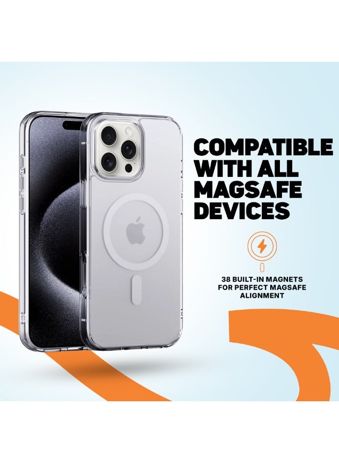 FITIT حافظة هاتف مغناطيسية آيفون 16 برو - رفيعة ومضادة للصدمات مع 36 مغناطيس من فئة N52، مضادة للخدوش ومضادة للاصفرار، متوافقة مع الشحن اللاسلكي - fitit - Image 3