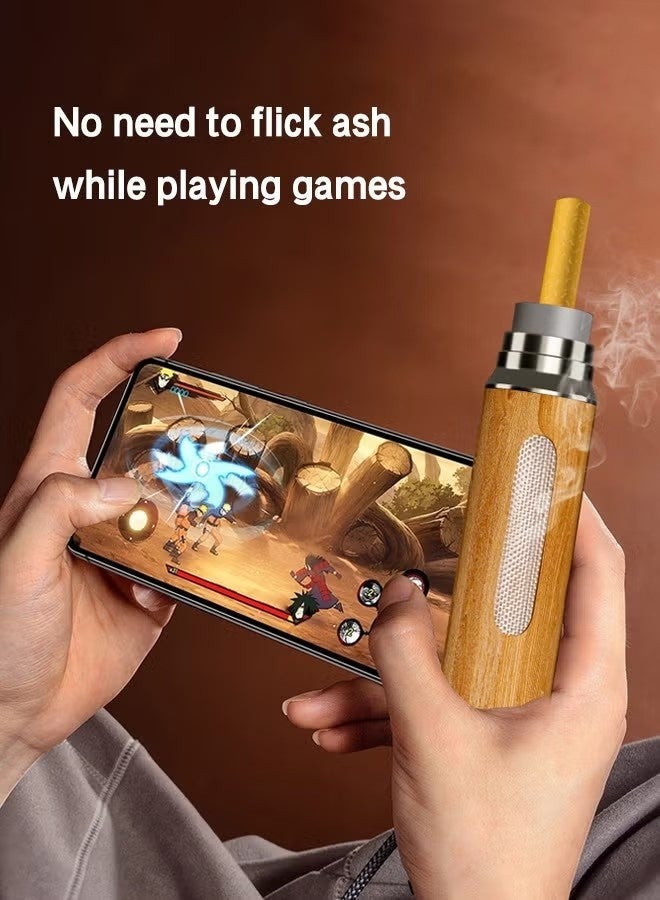 Handheld Portable Metal Ashtray, Windproof Ashtray Fireproof Holder Detachable Ashtray for Indoor Outdoor or in the Car - Image 3