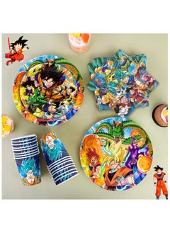 Dragon Party Disposable Tableware for 16 Guests, 128pcs Dragon Cartoon Birthday Party Decoration Set Goku Theme Party Banner Plates Cups Tablecloth - pzsku/Z484528178CA1595F5737Z/45/_/1739414485/1c02ce27-68cc-43f1-b8e1-c12771c28c40