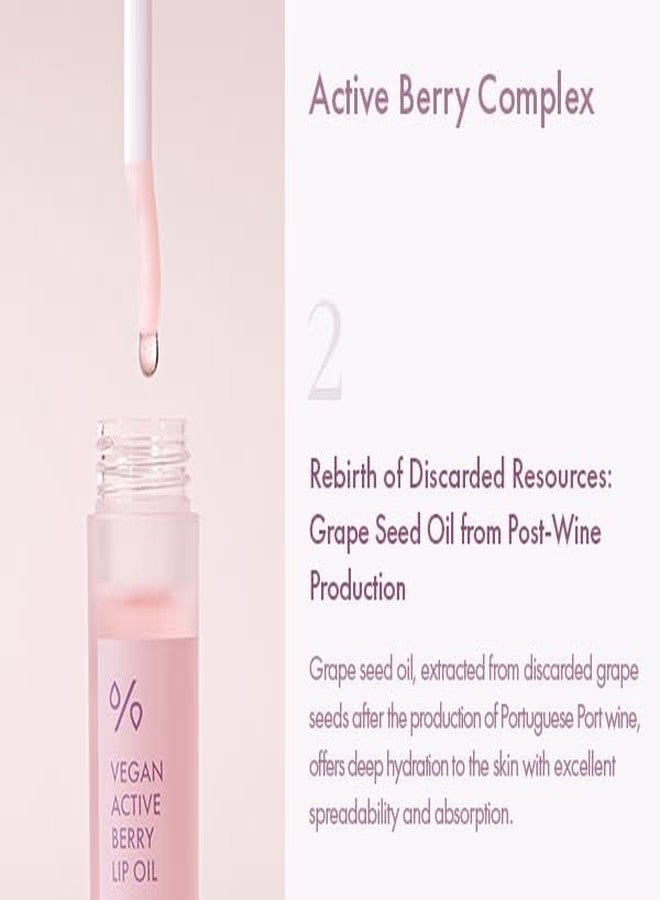 leegeehaam Dr.Ceuracle Vegan Active Berry Lip Oil - Moisturizing Lip Gloss for Dry, Chapped Lips, Long-Lasting Glow, Korean Skincare for Stocking Stuffers (4.5ml / 0.15 fl. oz. - Image 5