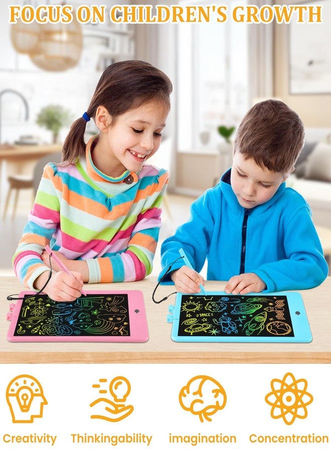 لوح الكتابة سبلاش آند سبراي، عبوة من لوحين للرسم بشاشة LCD للأطفال، لوحة رسم ملونة للأطفال الصغار، وسادات رسم إلكترونية قابلة للمسح وإعادة الاستخدام، لعبة تعليمية للأطفال من عمر 3 سنوات فما فوق، مقاس 8.5 بوصة - Image 5