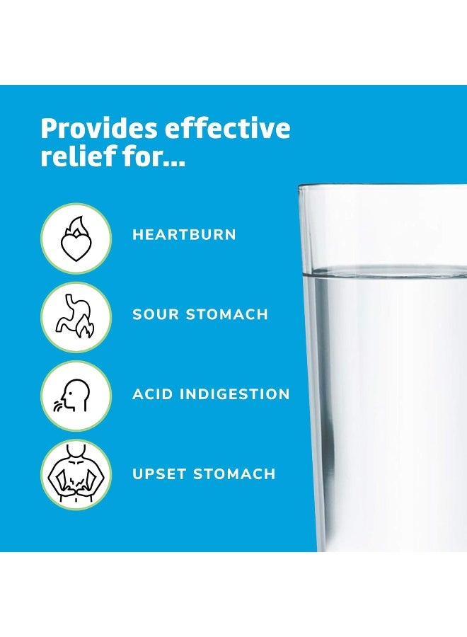 De La Cruz بيكربونات الصوديوم النقية من دي لا كروز - درجة USP بيكربونات الصودا النقية مسحوق مضاد للحموضة خالي من الألمنيوم للحموضة وعسر الهضم - 8 أونصات - Image 2