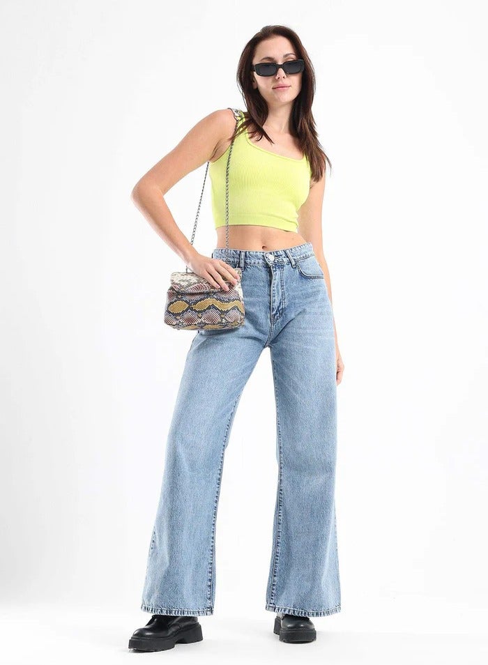 Carina Wide Strap Crop Top - Image 2