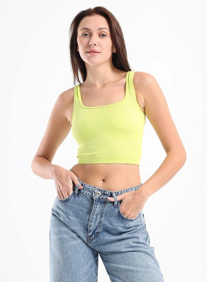 Carina Wide Strap Crop Top - Image 3