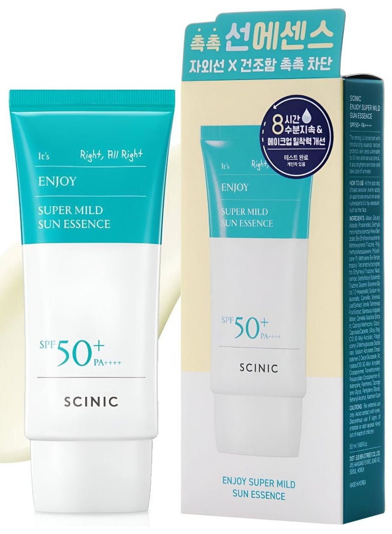 SCINIC Enjoy Super Mild Sun Essence SPF 50+ PA++++ (50ml) - Image 3
