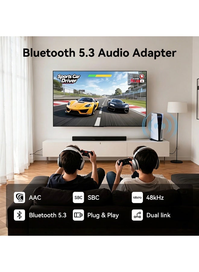  أورا سيليكت محول صوت USB بتقنية بلوتوث 5.3 (جهاز إرسال) لأجهزة PS5/PS4/Switch/الكمبيوتر الشخصي – زمن انتقال منخفض - Image 2