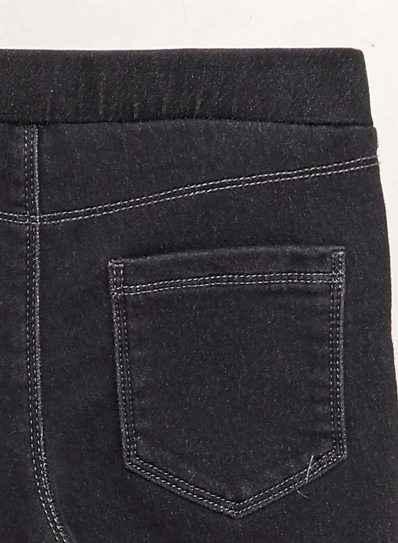 Kiabi jeggings-with-elasticated-waist-black - Image 4