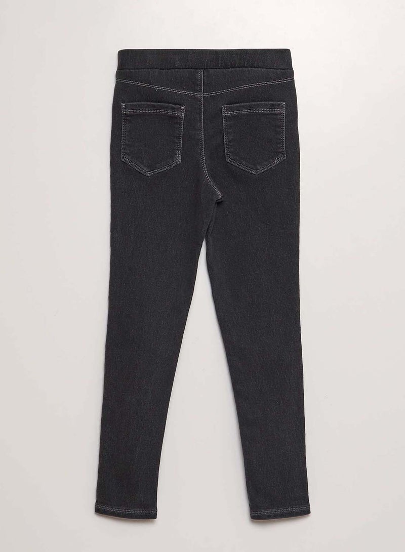 Kiabi jeggings-with-elasticated-waist-black - Image 2
