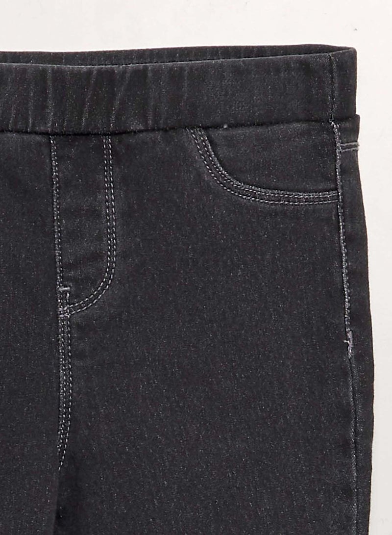 Kiabi jeggings-with-elasticated-waist-black - Image 3