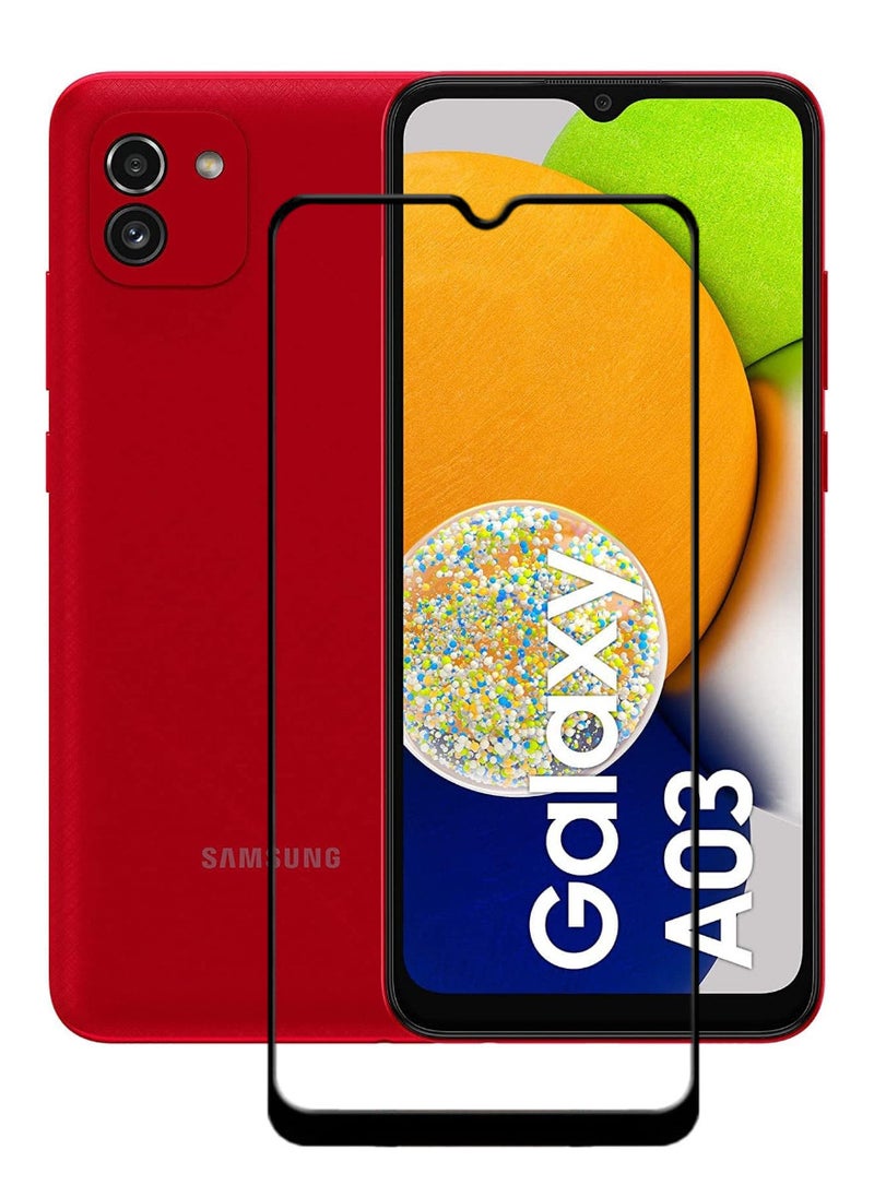 ACLIX Antistatic ESD Dustproof Premium Quality High Definition Tempered Glass Screen Protector Designed For Samsung Galaxy A03 - Image 1