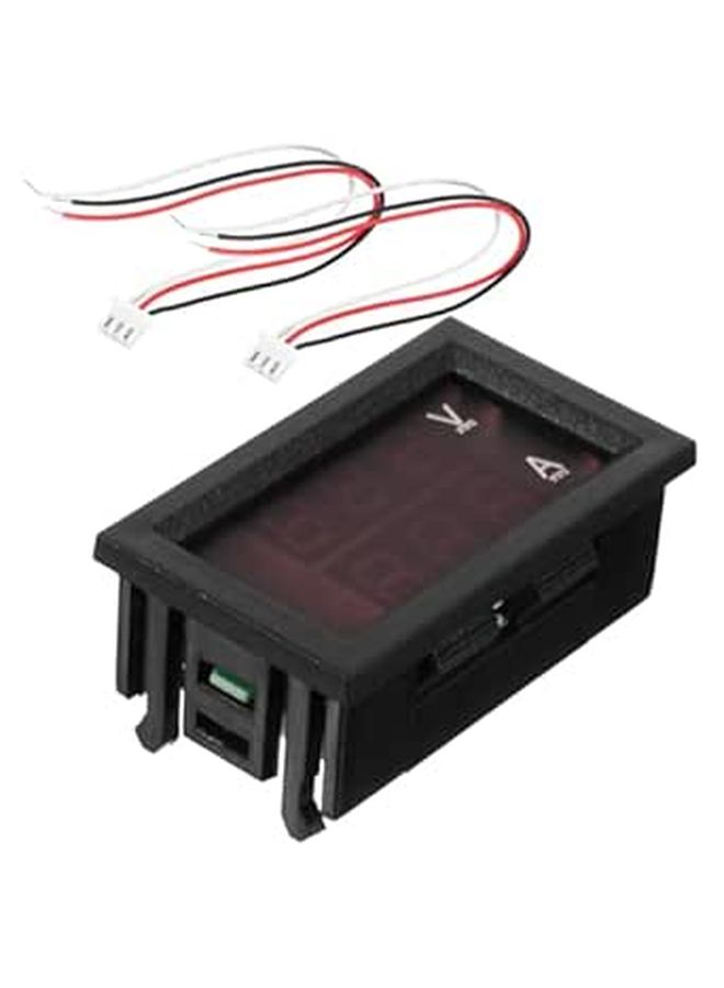 Dual Color LED Digital Voltmeter Ammeter For Car Electric Vehicle Reverse Protection - Image 1