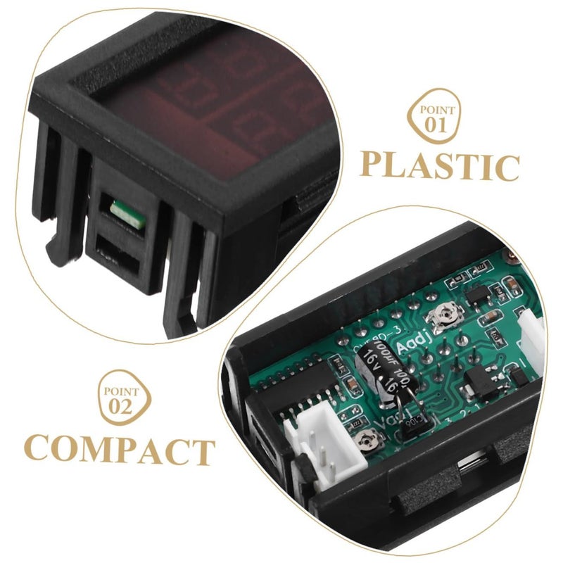 Dual Color LED Digital Voltmeter Ammeter For Car Electric Vehicle Reverse Protection - Image 4