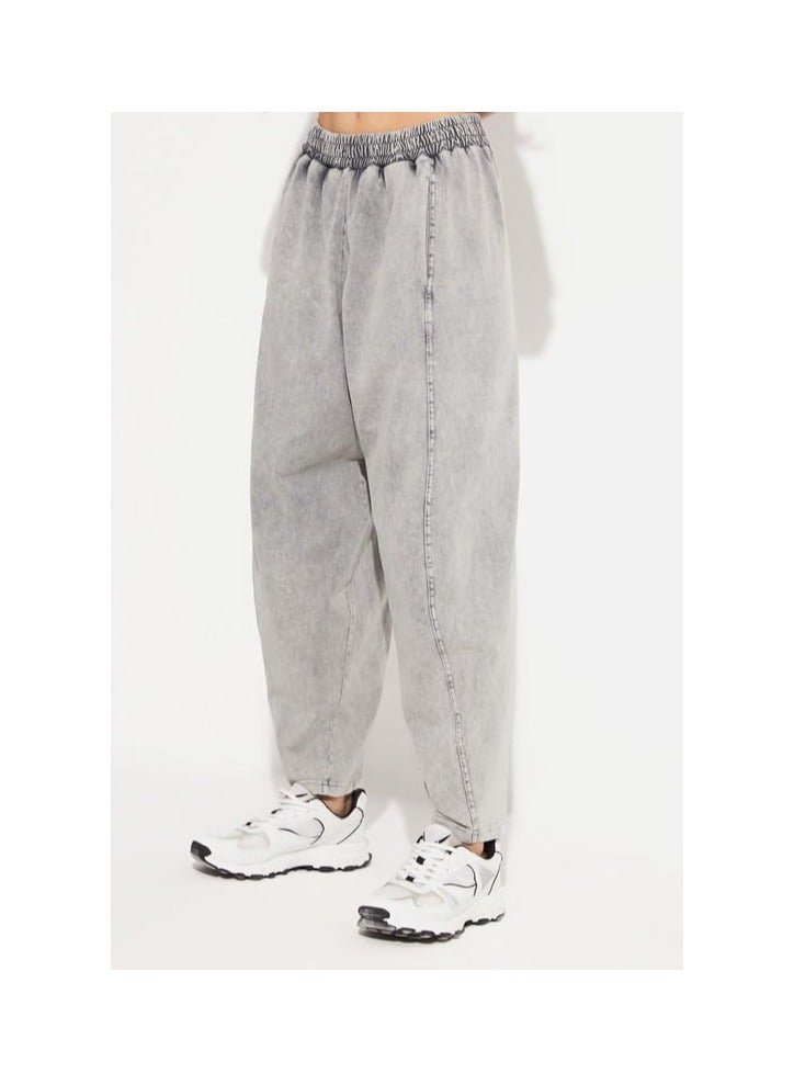 جون طقم كروب توب وبنطلون بياقة دائرية - Image 4