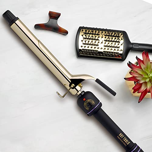 Hot Tools Pro Artist 24K Gold Extra Long Curling Iron | Long Lasting, Defined Curls (1 in) - Image 5
