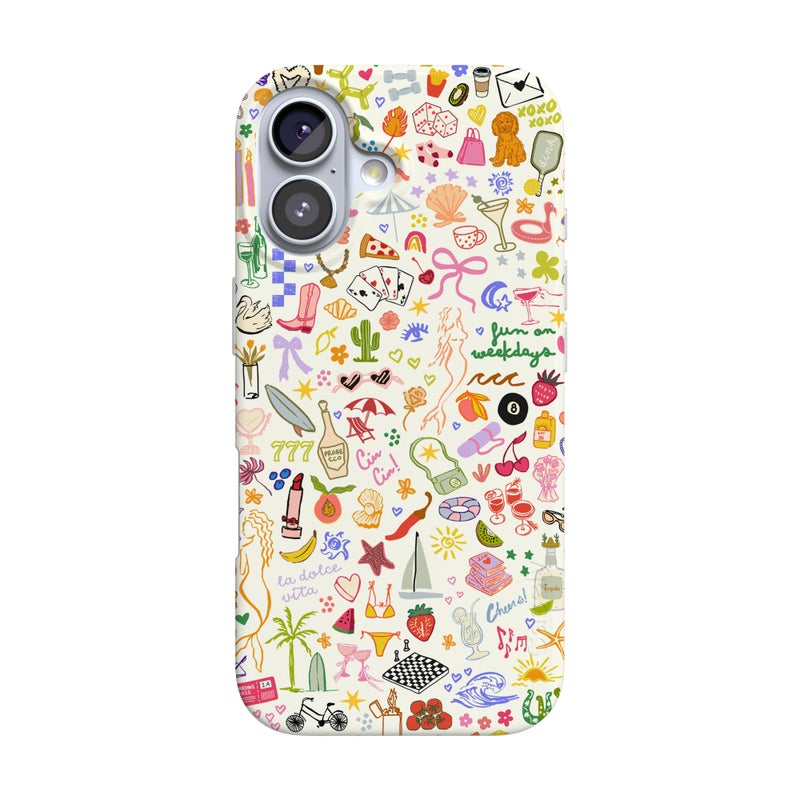Casely iPhone 17 Case | All The Fun Things | Fun on Weekdays | Compatible with MagSafe | Classic Ultra Slim Design - Image 1