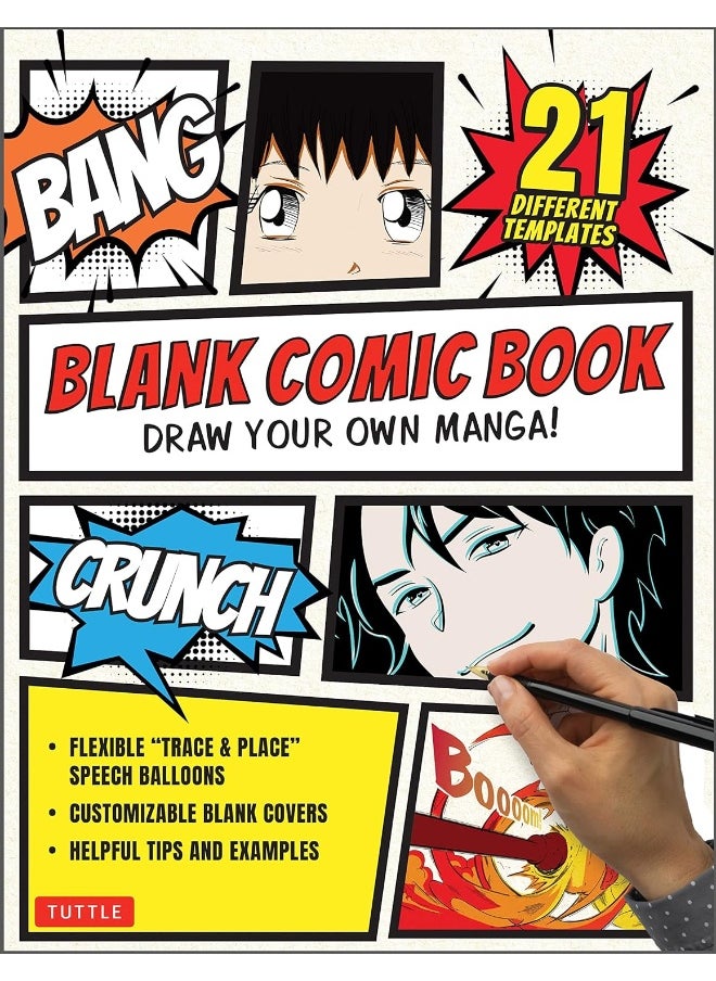 Blank Comic Book: Draw Your Own Manga! (84 Blank Pages of 21 Different Templates)  - Image 1