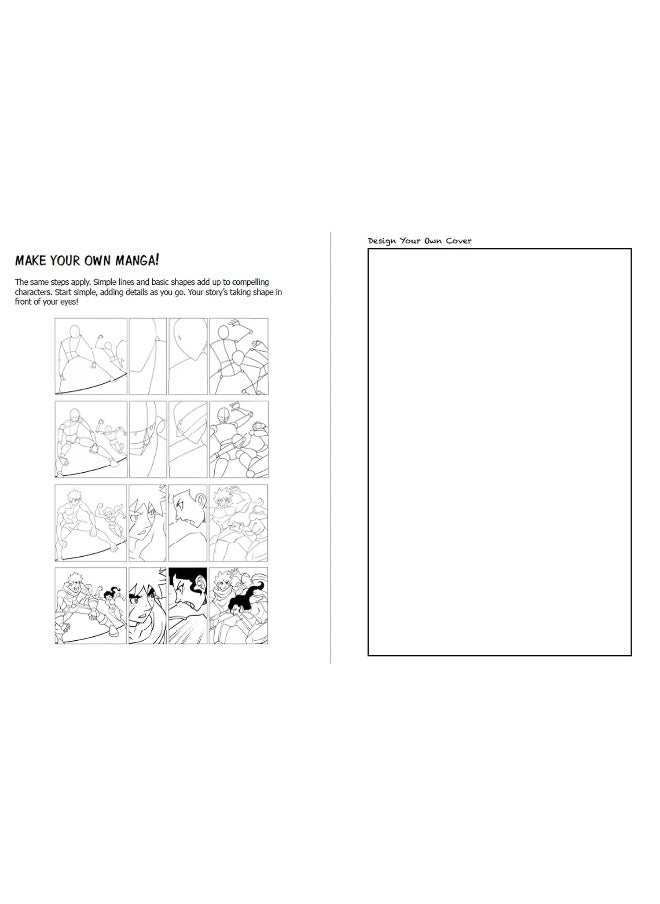 Blank Comic Book: Draw Your Own Manga! (84 Blank Pages of 21 Different Templates)  - Image 4