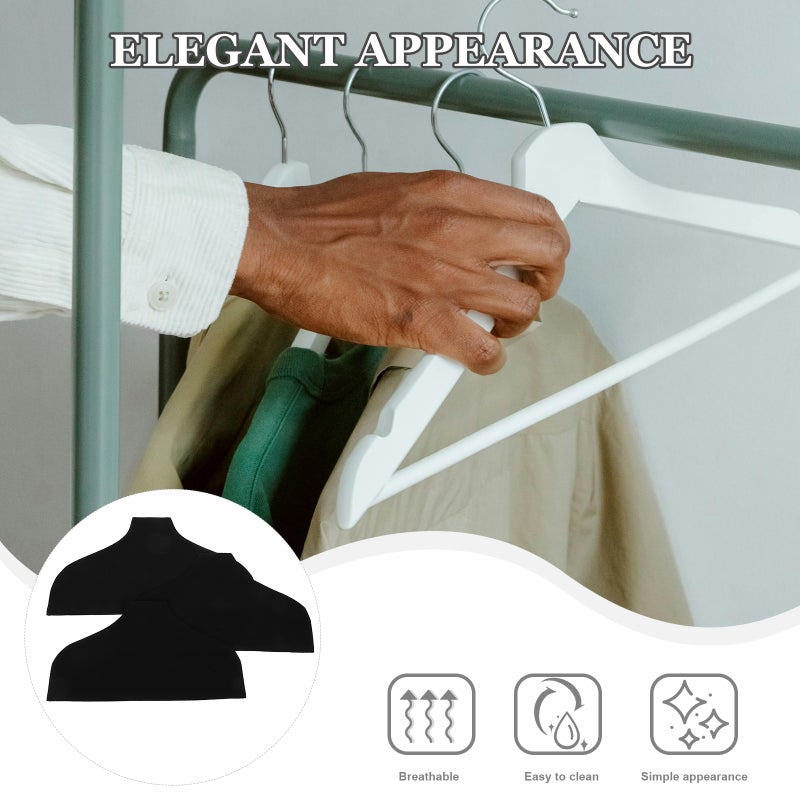 3pcs Non- Linen Cloth Hanger Covers Breathable Cotton Fabric Clothes Hanger Cloth Cover for Wardrobe Organization - Image 4