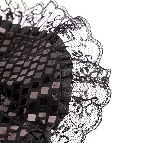 BinaryABC Halloween Witch Hat Headband for Halloween Costume Dress up Party Supplies (Black) - Image 5