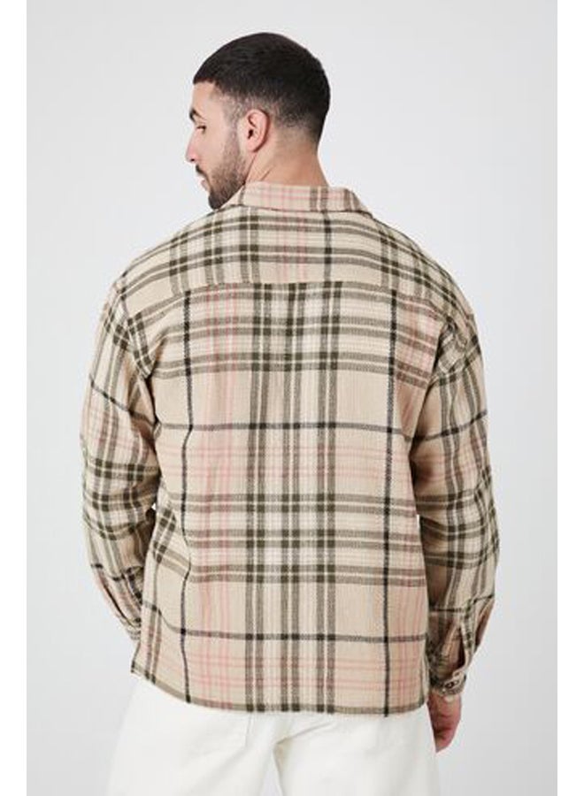 FOREVER 21 Textured Plaid Shirt  - Image 3