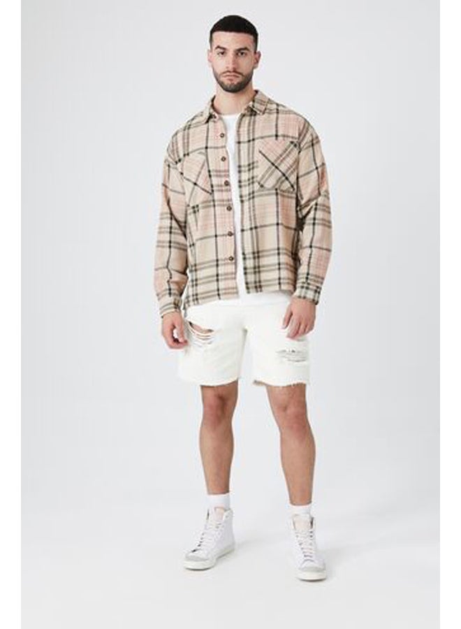 FOREVER 21 Textured Plaid Shirt  - Image 4