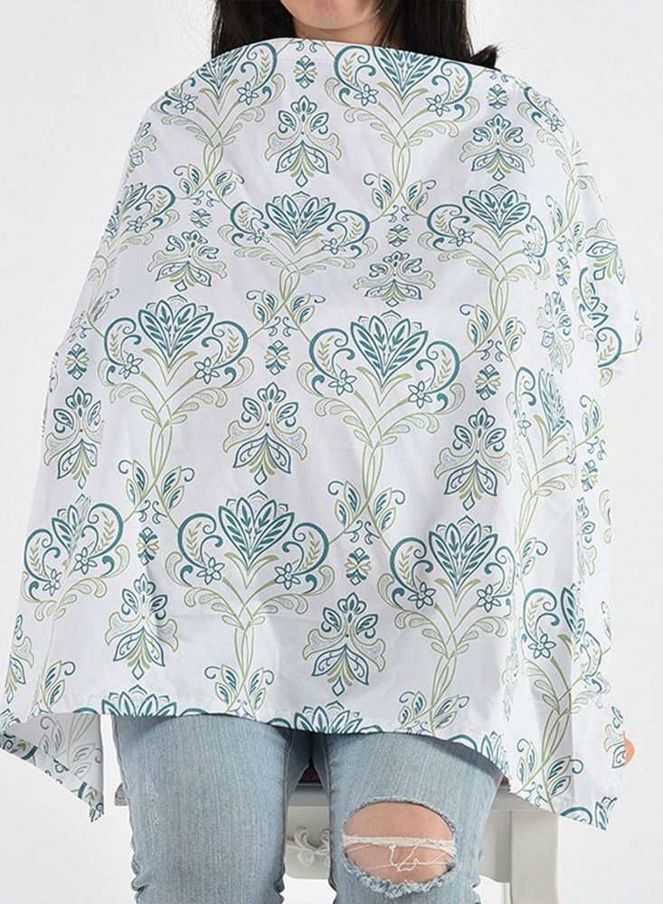 Nursing Cover Breastfeeding Privacy Feeding Cover Maternity Cotton Apron Adjustable Full Coverage Shawl Cloth