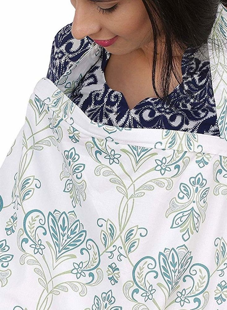 Nursing Cover Breastfeeding Privacy Feeding Cover Maternity Cotton Apron Adjustable Full Coverage Shawl Cloth