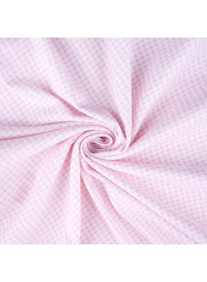 SHEETWORLD.COM شيت وورلد شريحة سرير بيبي مقاس 15 × 33 بوصة، 100% قطن جيرسي مضاد للحساسية، للجنسين، وردي مقلم، صنع في الولايات المتحدة - Image 2