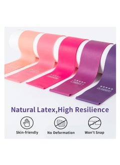 TYCOM Resistance Loop Bands- Resistance Exercise Bands Set Workout Bands Pilates Flexbands for Home Fitness, Stretching,Strength Training, Physical Therapy, Yoga, Natural Latex, Set of 5, Carry Bag Include.  - Image 2