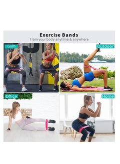 TYCOM Resistance Loop Bands- Resistance Exercise Bands Set Workout Bands Pilates Flexbands for Home Fitness, Stretching,Strength Training, Physical Therapy, Yoga, Natural Latex, Set of 5, Carry Bag Include.  - Image 5