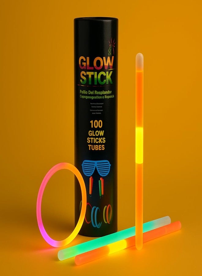 Tresneria Glow Sticks 100 Pack - Multicolor Neon Party Favors for Kids & Adults, DJ Night, Camping, Wedding & Events - Image 2