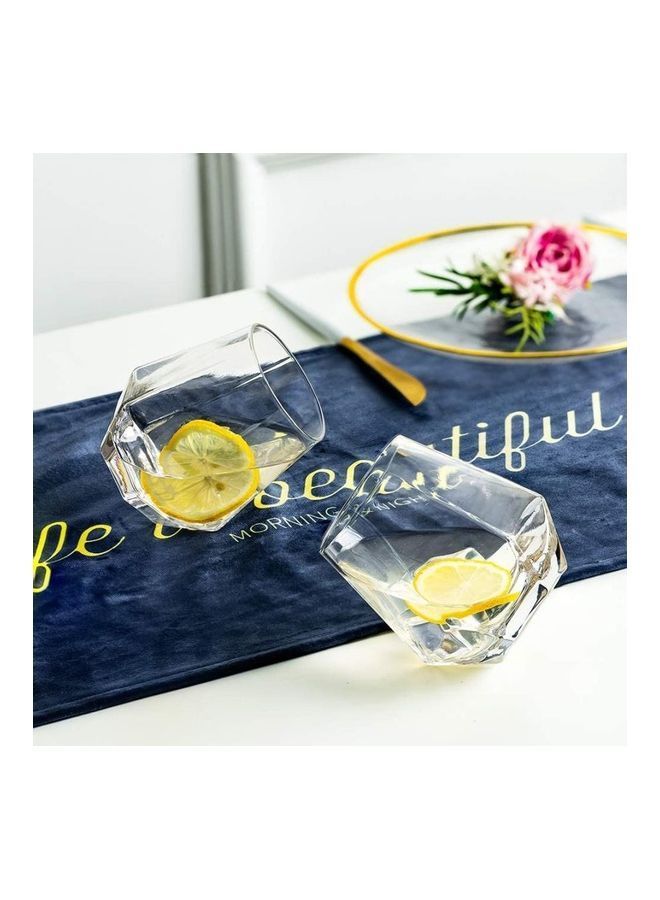 NIBEMINENT 2-Piece Diamond Design Tumblers Clear - Image 3