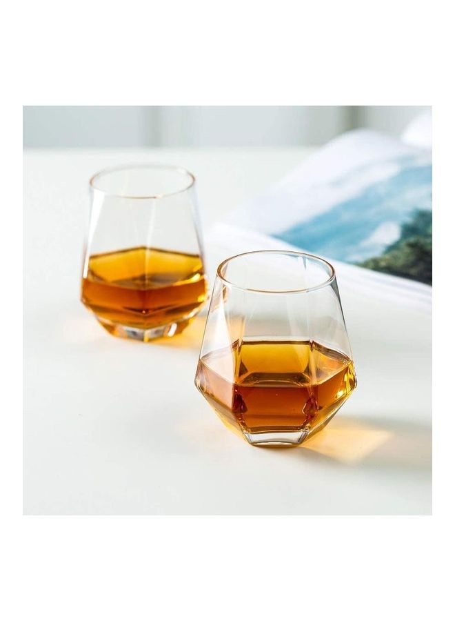 NIBEMINENT 2-Piece Diamond Design Tumblers Clear - Image 2