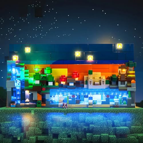 LocoLee Customized Light kit Compatible with Lego 21589 Mini Biomes No Actual Model Only Lights LED Lighting Accessories Compatible with Lego Mini Biomes - Image 5