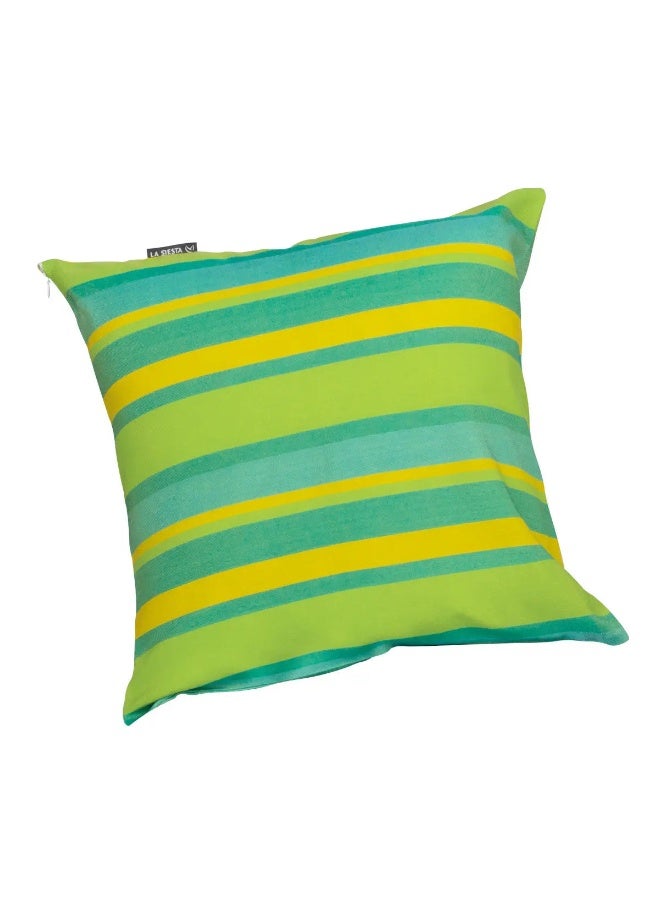 LA SIESTA Amante Outdoor Pillow Cover 50x50 cm – Weatherproof, Quick-Drying, UV-Resistant Cushion Case for Hammocks, Patio & Garden with Zipper Stylish & Durable Design (Lime) - Image 1