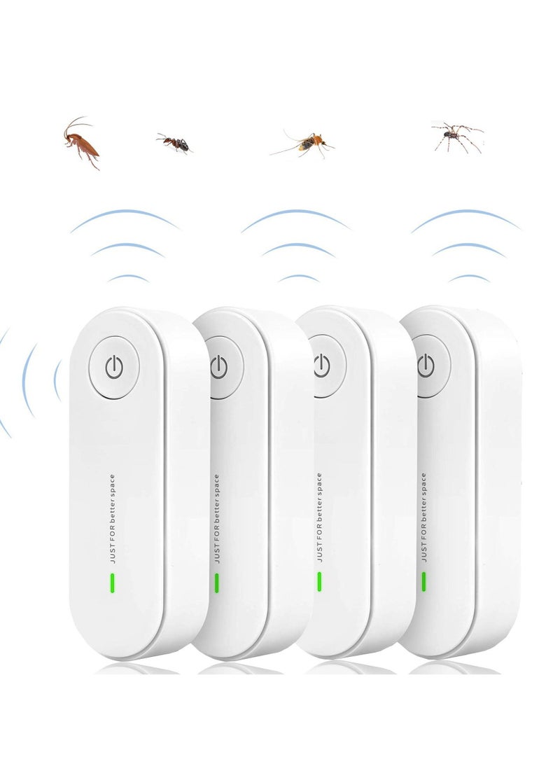 SYOSI Ultrasonic Pest Repeller, Plug-in Indoor Rodent Repeller Plug-in Multifunctional Negative Ion Air Purifier Odor Deodorizer Suitable for Home, Office, Warehouse, Hotel Pest Control (4 Pieces) - Image 1