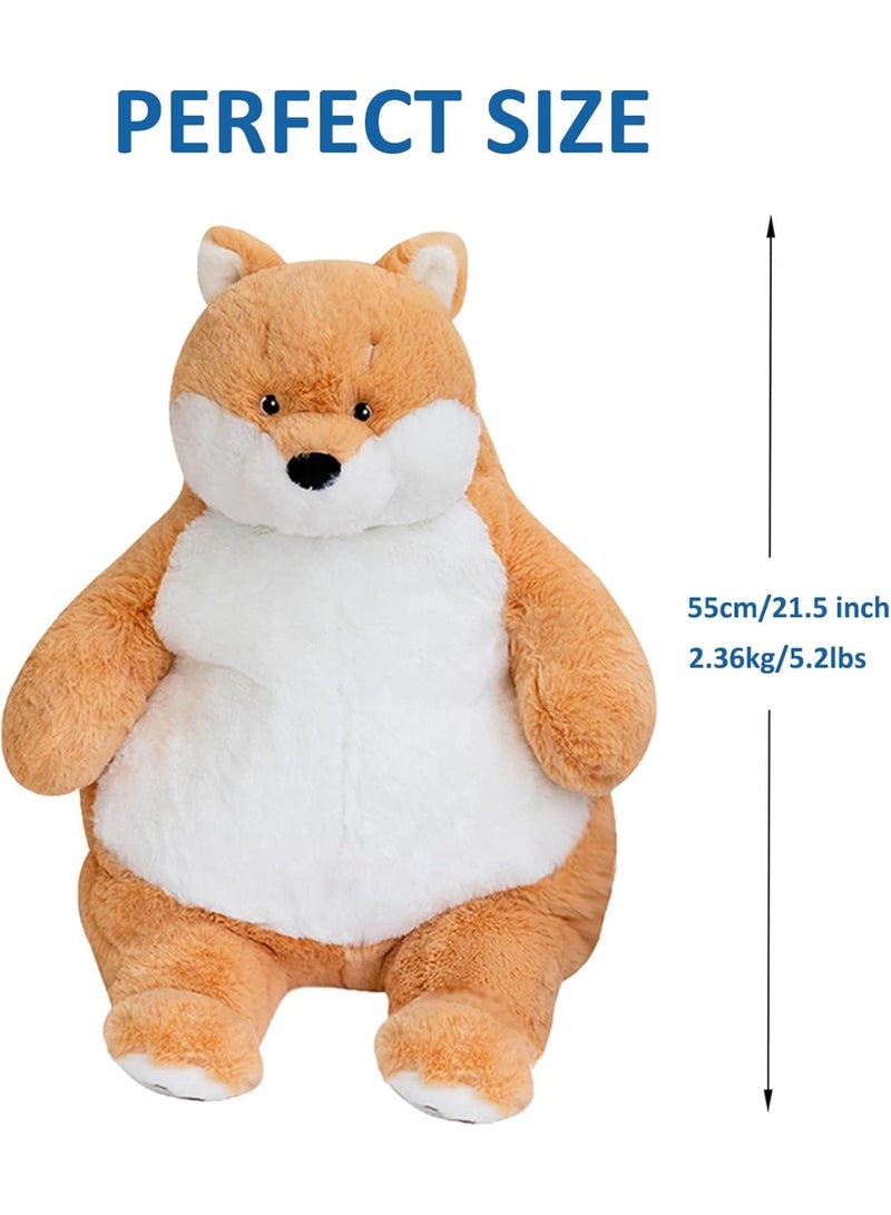 Weighted Shiba Inu Dog Plush Toy Large Weighted Plush Animal  55cm - Image 3