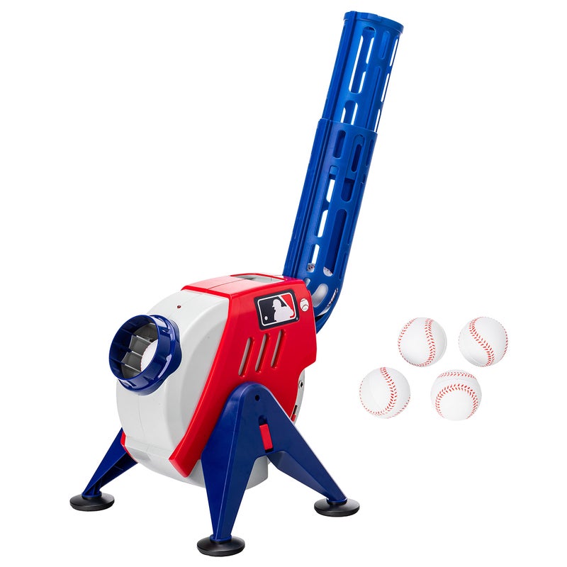 Franklin Sports Kids Pitching Machine - Plastic Baseball Pitching Machine for Kids Batting Practice - MLB Power Pitcher with Adjustable Speeds - Image 1