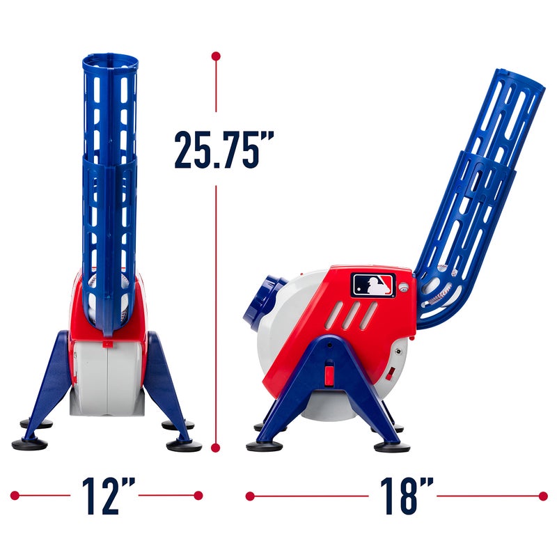 Franklin Sports Kids Pitching Machine - Plastic Baseball Pitching Machine for Kids Batting Practice - MLB Power Pitcher with Adjustable Speeds - Image 2