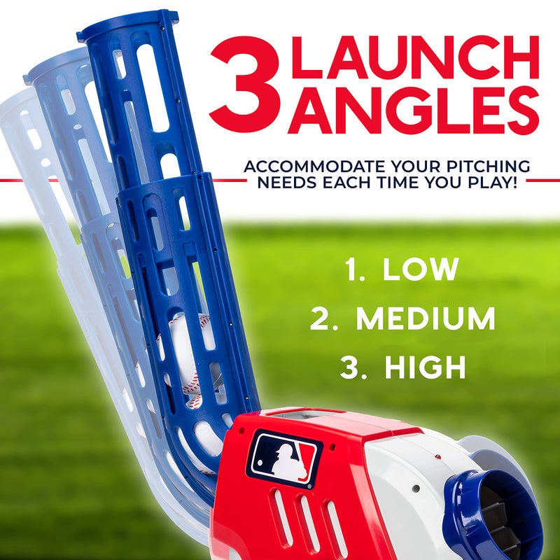 Franklin Sports Kids Pitching Machine - Plastic Baseball Pitching Machine for Kids Batting Practice - MLB Power Pitcher with Adjustable Speeds - Image 5