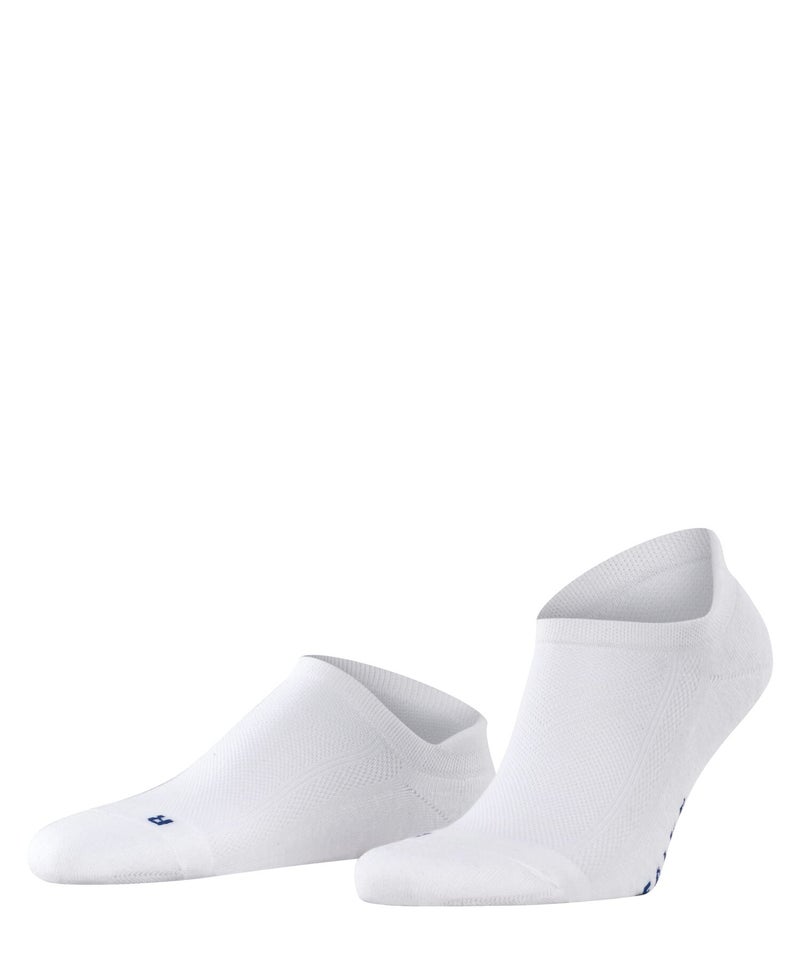 FALKE Unisex Cool Kick Sneaker Socks, Breathable, Cooling Effect, Polyester, Ankle Length, Everyday Colorful Sock, White (White 2000), 9-10, 1 Pair - Image 1