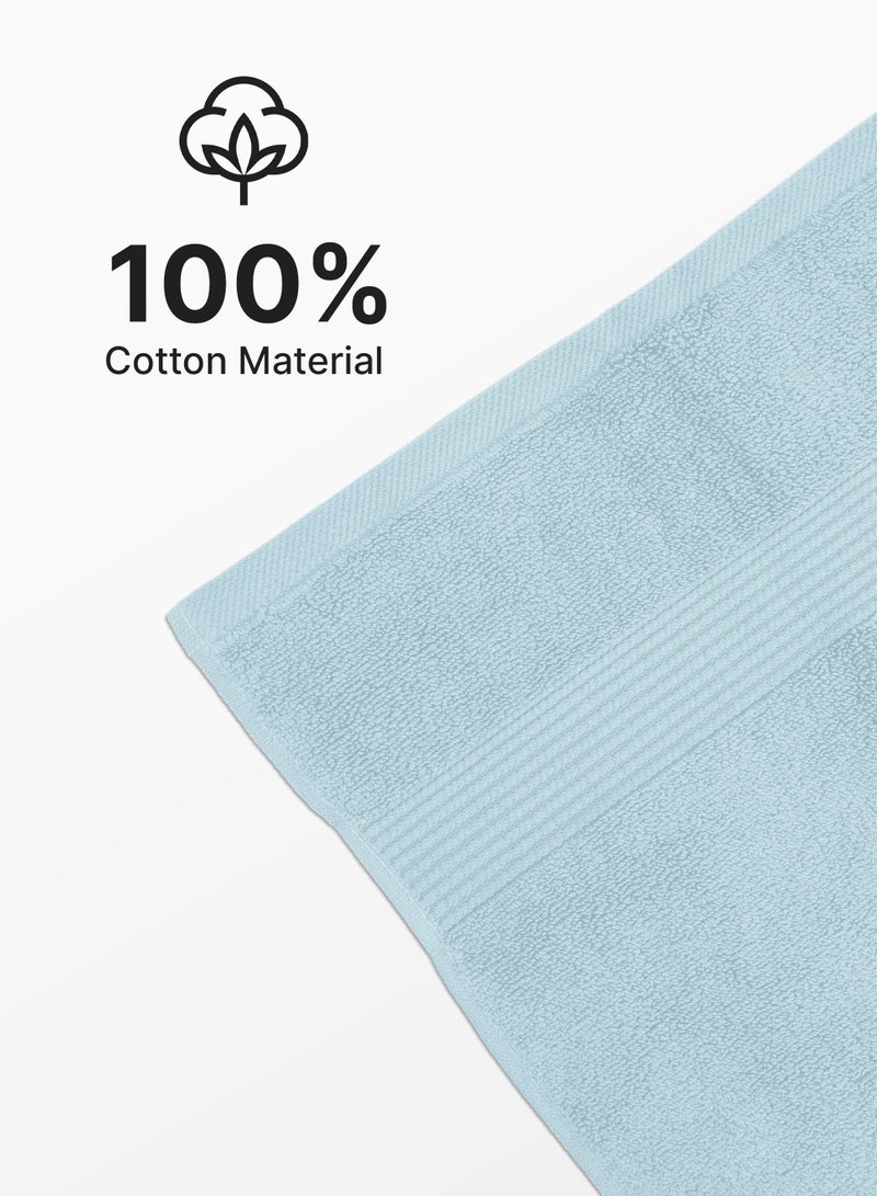 أميريكان لينين منشفة يد فاخرة للغاية مصنوعة من القطن بنسبة 550 جرامًا لكل متر مربع باللون الأزرق مقاس 50 × 70 سم - Image 3