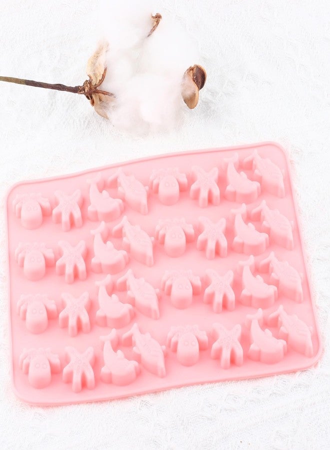 YIMINGMOLD قوالب سيليكون YIMINGMOLD صغيرة الحجم (32 تجويفًا) على شكل حيوانات بحرية، نجم البحر، دولفين، أخطبوط، قرش، لصنع حلوى الجيلي والشوكولاتة - Image 5