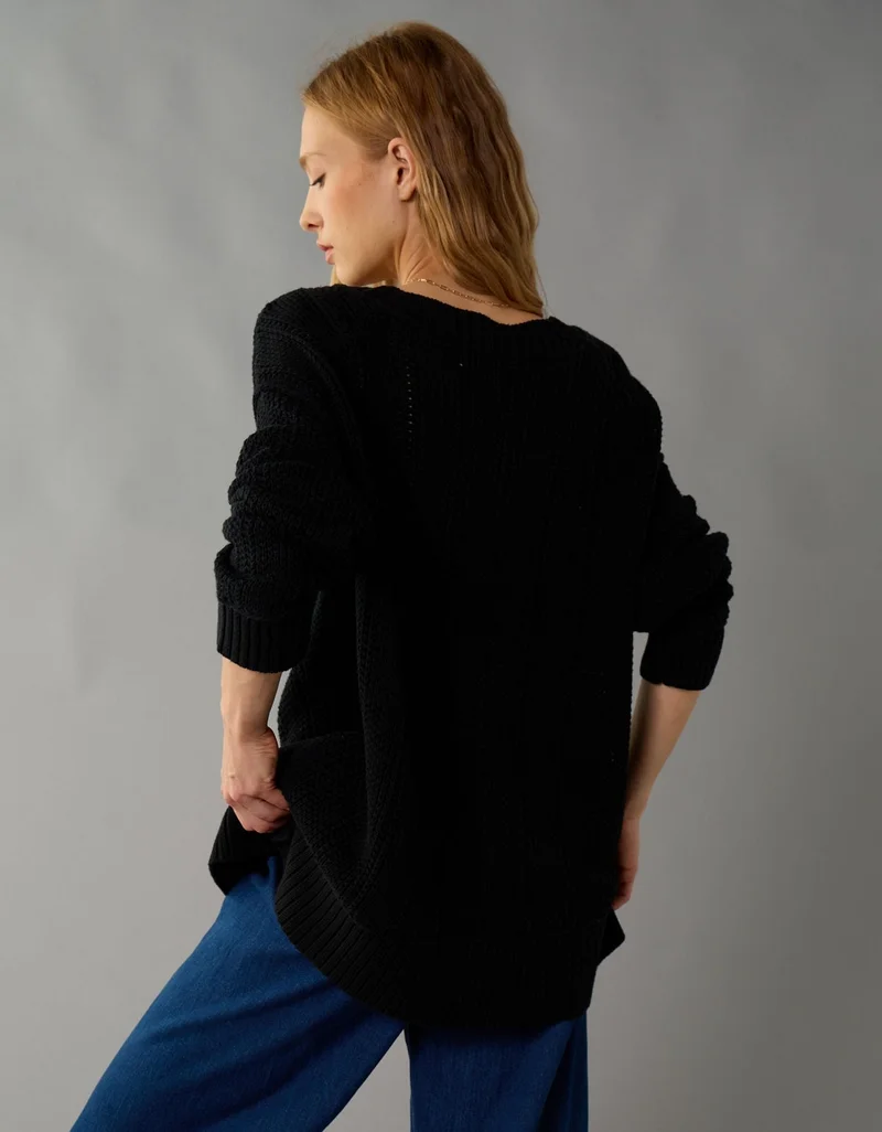 امريكان ايجل كنزة بلوفر طويلة للعطلات