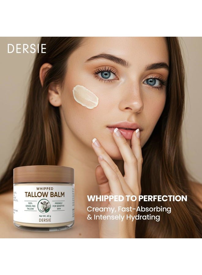 Dersie Cream with Magnesium and Tallow (2.12 Ounce (Pack of 1), Soft Blossom (Face Moisturizer), Tallow Cream) - Image 2