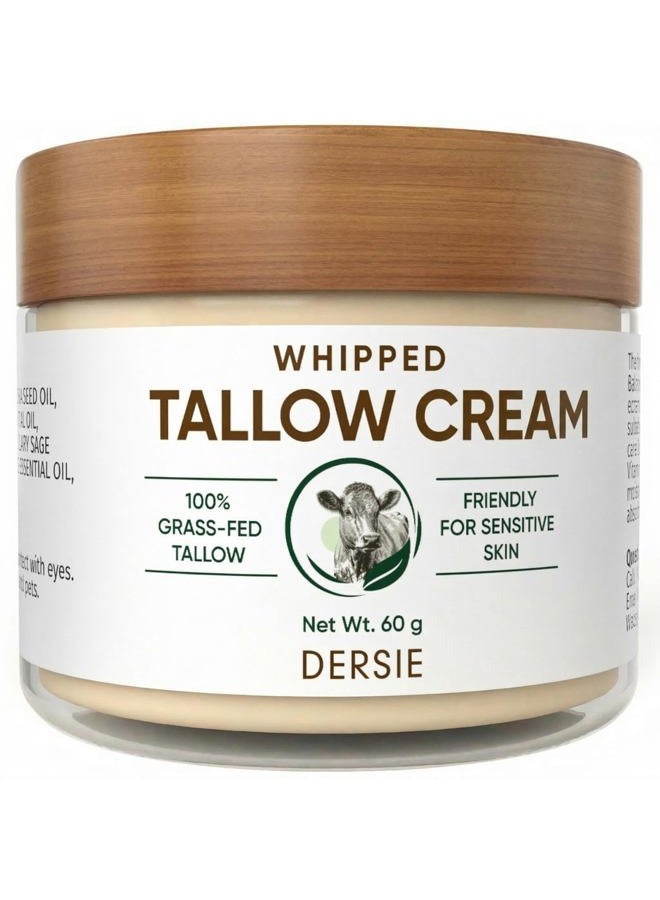 Dersie Cream with Magnesium and Tallow (2.12 Ounce (Pack of 1), Soft Blossom (Face Moisturizer), Tallow Cream) - Image 1