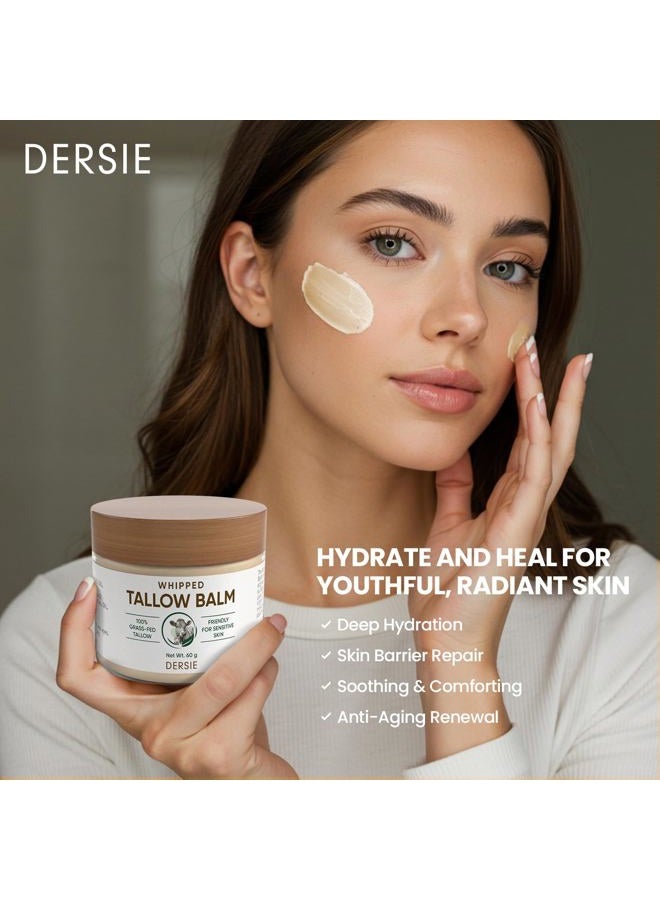 Dersie Cream with Magnesium and Tallow (2.12 Ounce (Pack of 1), Soft Blossom (Face Moisturizer), Tallow Cream) - Image 4