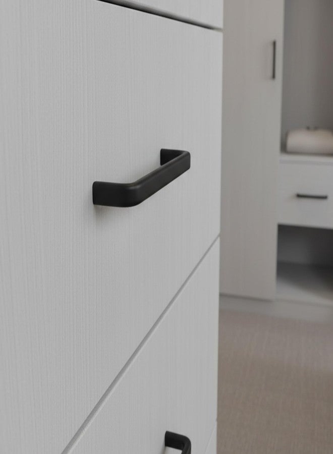 Atlantic Stainless Steel Capsule D Drawer, Cabinet Handles, Matte Black, 4 Inch - Set of 6, Black Finish Pull Handles - Image 5