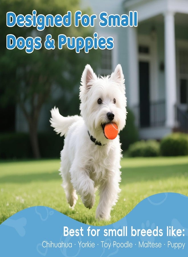 Zeefpod 40 Pack 2 Inch Dog Tennis Balls, Small Tennis Balls for Dogs, Dog Safe Non-Abrasive Felt, Bulk Puppy Tennis Ball Set for Small Dogs,with Mesh Bag for Easy Transport(Multicolor - Image 3