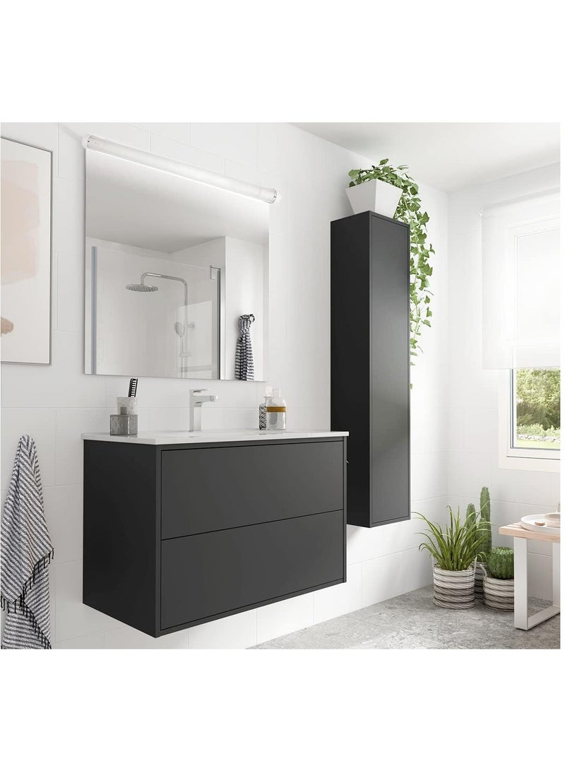 Narken 12W Mirror Light with replaceable LED T8 Tube Daylight Cool white 6500K Power Saving PC unbreakable frosted Plastic Cover and Seamless Bracket with Switch. - Image 2